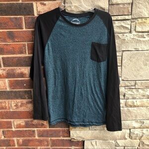 Dikotomy Blue Black Long Sleeved Jersey Shirt XL